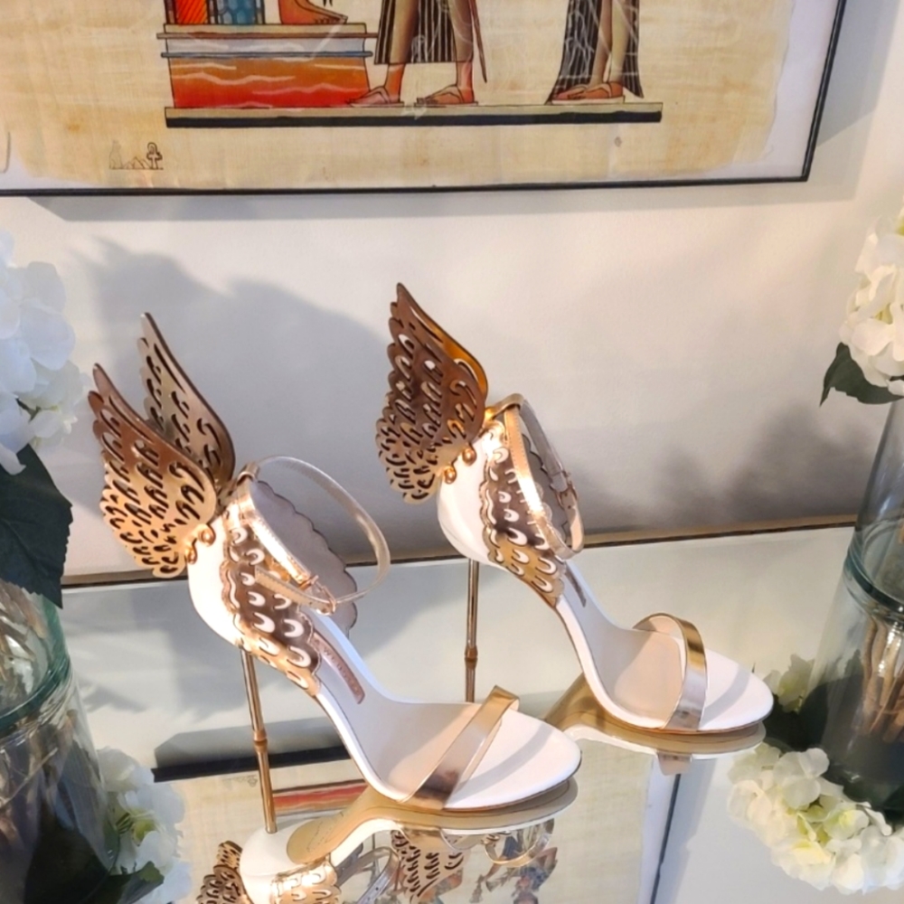 Sophie Webster Evangeline Angel Wing high heel sandals